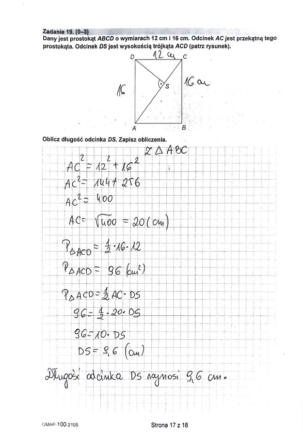 Egzamin ósmoklasisty 2021. Odpowiedzi z matematyki /CKE /RMF FM